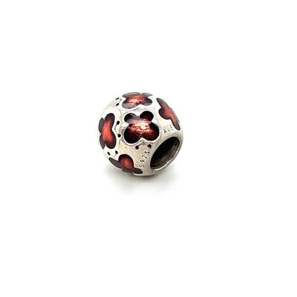 Pandora Red Enamel Butterfly Charm - Picture 3 of 3